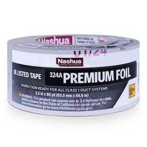 2.5 in. x 60 yd. 324A Premium Foil HVAC UL Listed Sealer Duct Tape