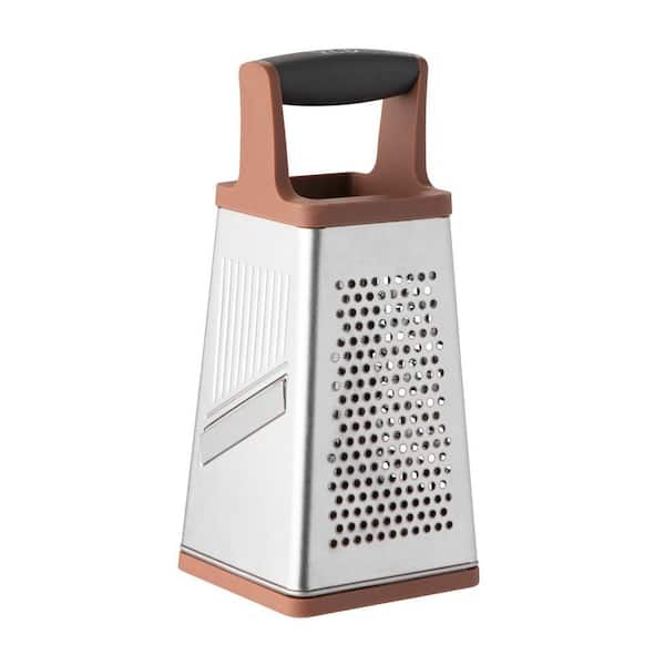 Leo Pink and Grey 4-Sided Box Grater
