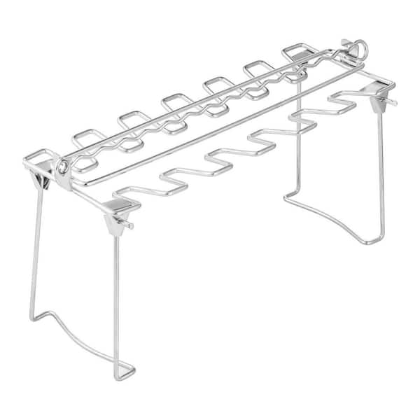 12-Piece Stainless Steel Nonstick Chicken Leg Rack Cookware Set for Smoker Griller Oven Dishwasher Safe Easy Clean