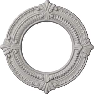 5/8 in. x 11-1/8 in. x 11-1/8 in. Polyurethane Benson Ceiling Medallion, Ultra Pure White