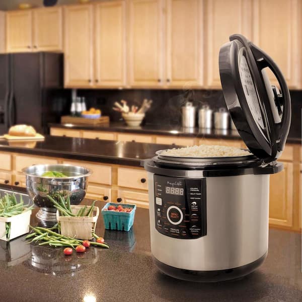 4-Quart Cook and Carry Programmable Slow Cooker Stainless Steel Cooking  Appliances Kitchen Home - AliExpress
