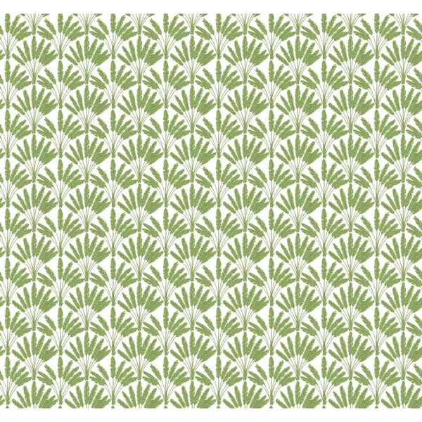 York Wallcoverings Frond Fan Green Paper Strippable Roll (Covers 60.75 sq. ft.)