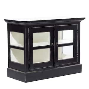 Black Traditional Wood Cabinet