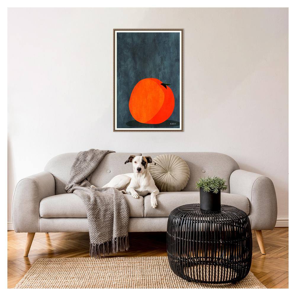 Large Bronze Framed Still Life Apple Canvas Print