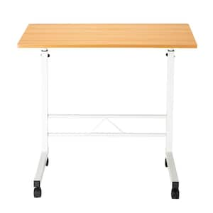 31.5 in. Retangular Wood Color Chipboard Computer Desk with Wheel