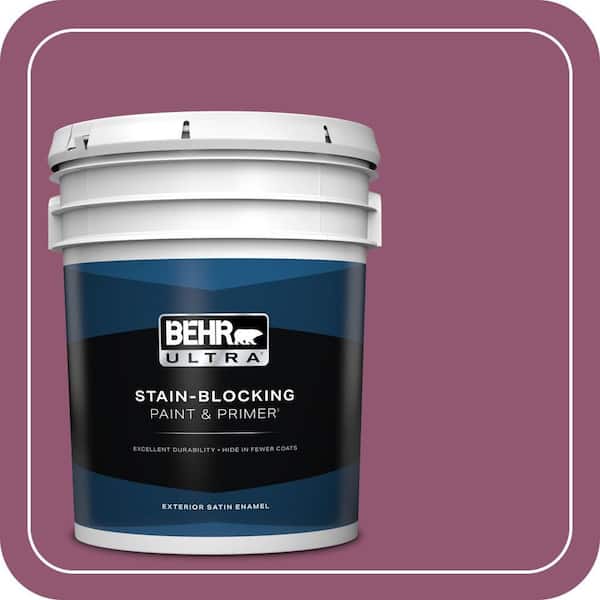 BEHR ULTRA 5 gal. Home Decorators Collection #HDC-AC-28A Carnation Festival Satin Enamel Exterior Paint & Primer