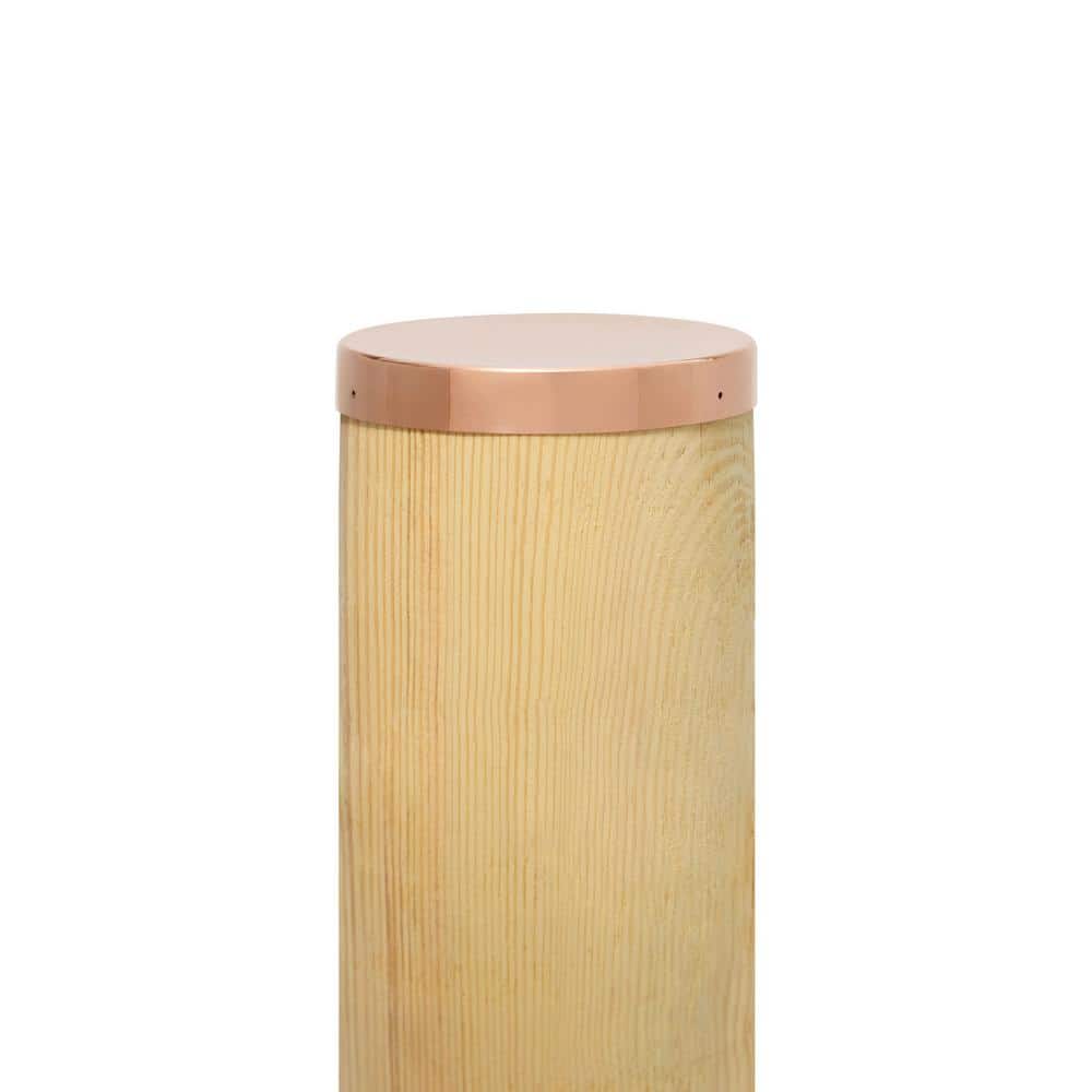 6-3/4 in. Diameter Copper Piling Cap Pan Style