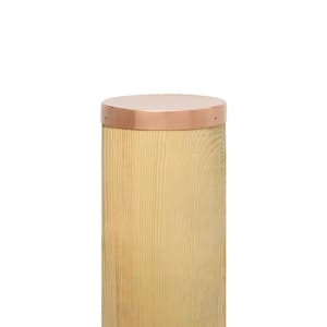 Pan 7-1/2 in. Dia Solid Copper Round Post Cap