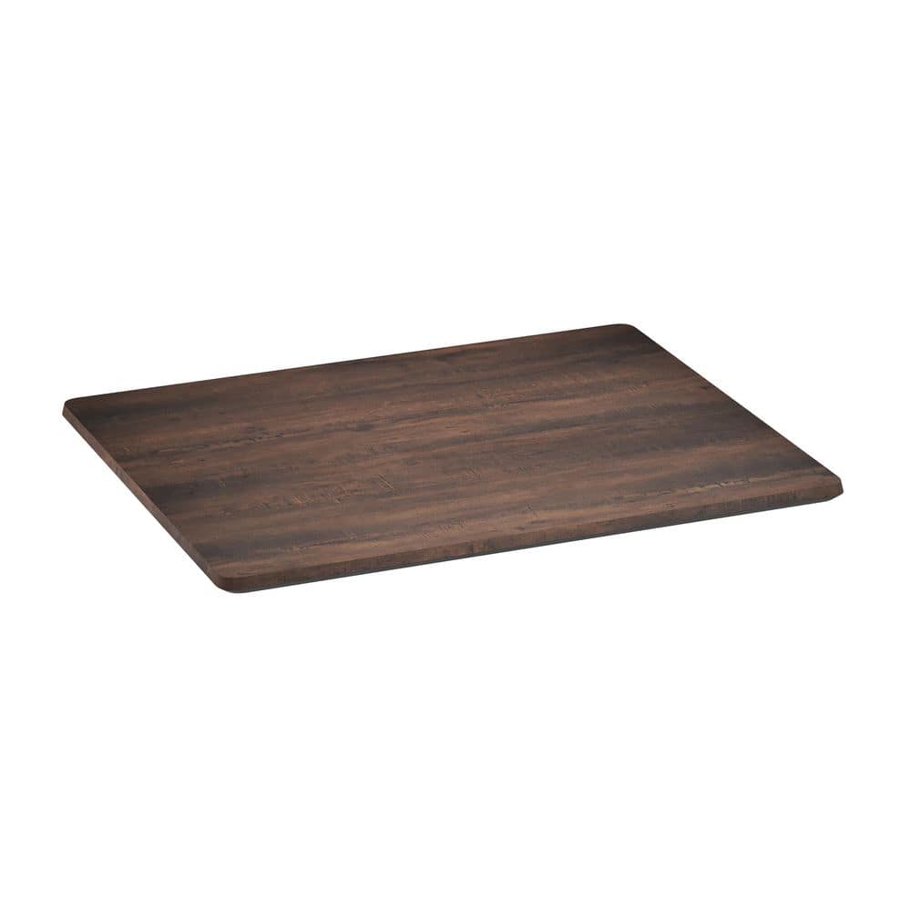 Acadia Rectangle Dark Brown Wood 29.75 in. with Seamless Surface Technology Dining Table Seats 2 Table Top Only price history on PriceWatchPro
