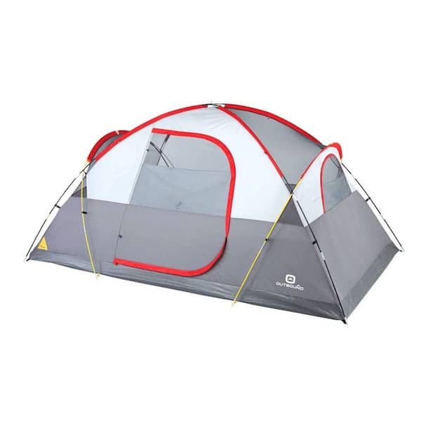 OUTBOUND 6-Person 3 Season Long Camping Dome Tent with Rainfly and