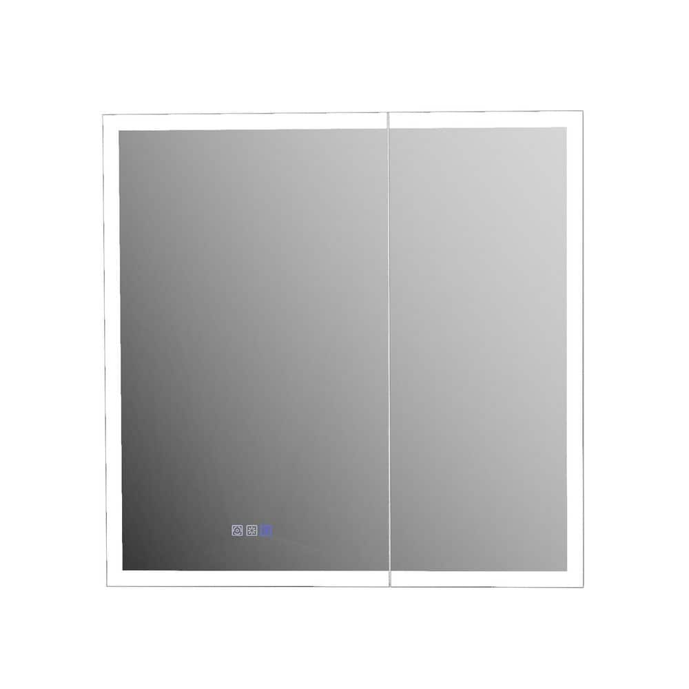 36 in. W x 30 in. H Silver Rectangular Aluminum Medicine Cabinet with Mirror price history on PriceWatchPro