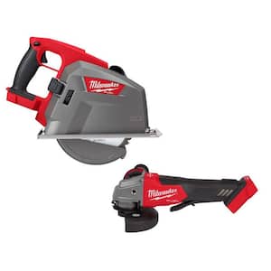 M18 FUEL 18-Volt 8 in. Lithium-Ion Brushless Cordless Metal Cutting Circular Saw (Tool-Only) w/Brushless Grinder