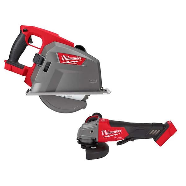 M18 FUEL 18-Volt 8 in. Lithium-Ion Brushless Cordless Metal Cutting  Circular Saw (Tool-Only) w/Brushless Grinder