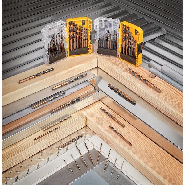 ヒット DEWALT 13/32 in. Black and Gold Split Point Drill Bit DW1126 G