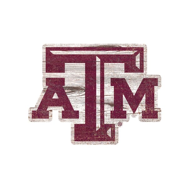 Adventure Furniture Texas A&M University Distressed Logo Cutout Decorative Sign