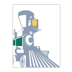 Eat Sleep Trains I Gallery-Wrapped Canvas Wall Art Unframed Abstract Art Print 40 in. x 30 in.