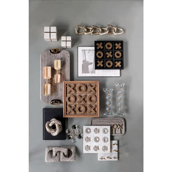 A & B Home 12.2 in. Tic-Tac-Toe Set D8693 - The Home Depot