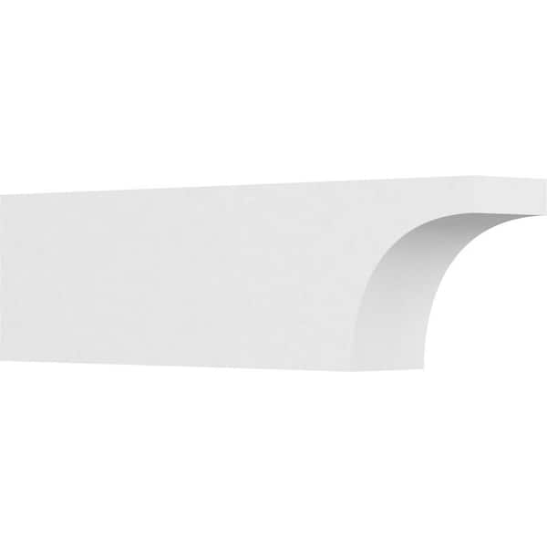 Ekena Millwork 6 in. x 10 in. x 36 in. Standard Huntington Architectural Grade PVC Rafter Tail Brace