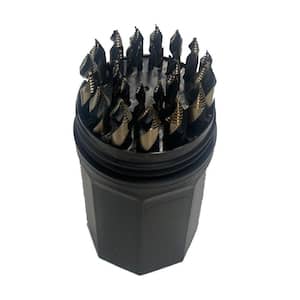 1/16 in. to 1/2 in. Super Premium Black and Gold Oxide High Speed Steel Drill Bit Set (29-Piece)