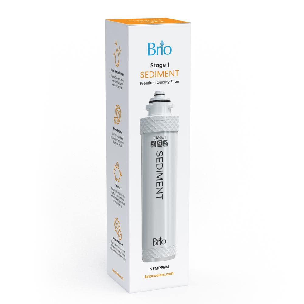 Brio Stage-1 White Polypropylene Sediment Replacement Water Filter