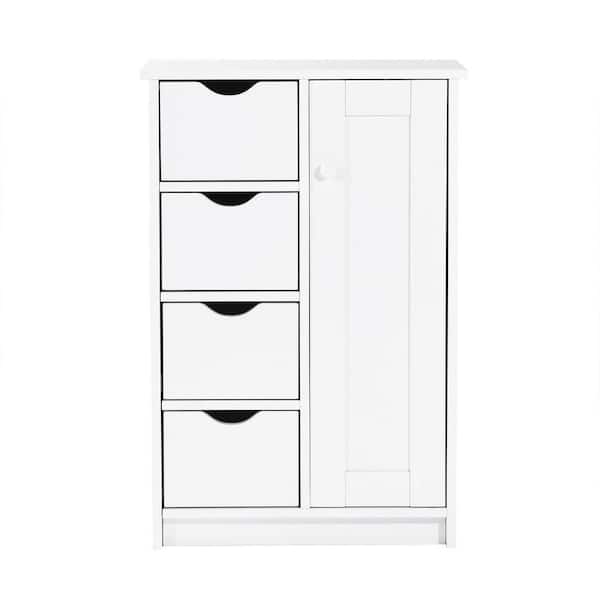 Unbranded Forston 21.70 in. W x 11.90 in. D x 32.30 in. H White Linen Cabinet