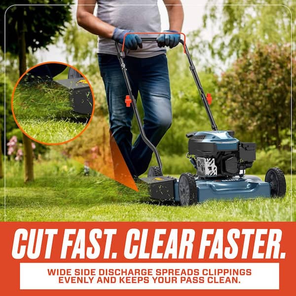 Senix 20 in. 144cc 4-Cycle Gas Push Lawn Mower with Side Discharge