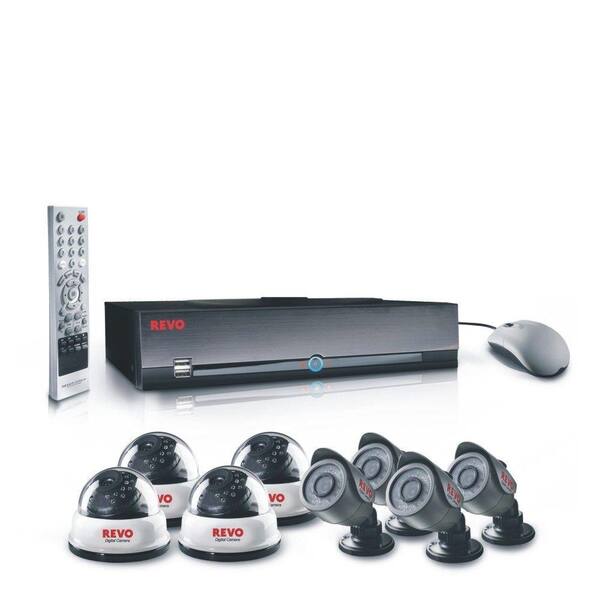 Revo 16 Ch. 2 TB Hard Drive Surveillance System with Eight 540 TVL Cameras-DISCONTINUED