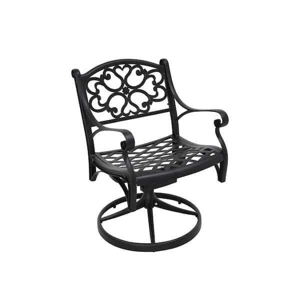 Tidoin Black Cast Aluminium Outdoor Dining Chair DiH-YD46-ZYHW - The ...