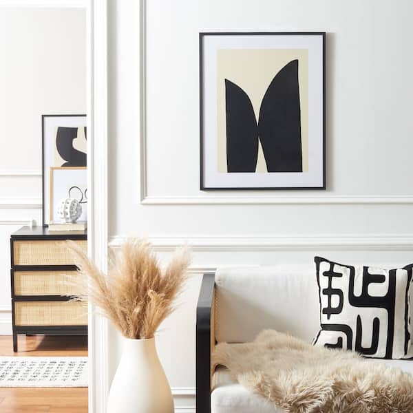 Like Minds Framed Mixed Media Abstract Wall Art 4 in. x 27 in.