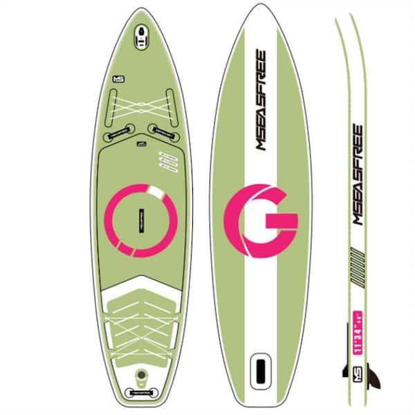 Kahomvis 132 in. Inflatable Stand Up Paddle Board with Accessories