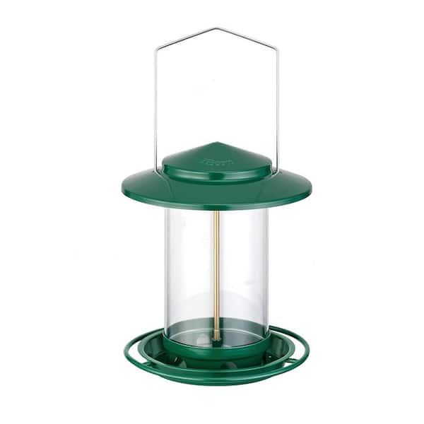 Unbranded Bird Feeder for Outside Hanging Green Metal Wild Bird Feeders for Cardinal Seed Feeder