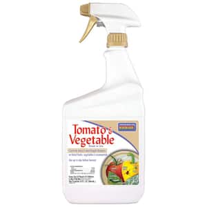 Captain Jack's Tomato and Vegetable Spray, 32 oz. Ready-to-Use Spray, Insect and Disease Control for Organic Gardening