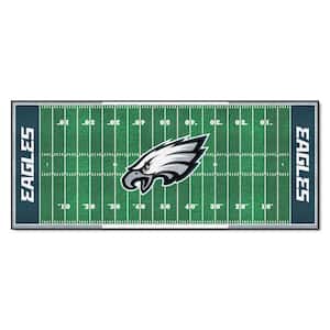 Philadelphia Eagles 3 ft. x 6 ft. Football Field Rug Runner Rug