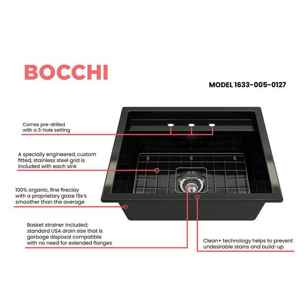 BOCCHI Stainless Steel Bottom Grid for Baveno 27 Single Bowl Sink