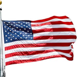 Premium American Flag 6 x 10 ft. For Outside 100% Most Durable, Heavy Duty, Luxury Embroidered Star w/Brass Grommets