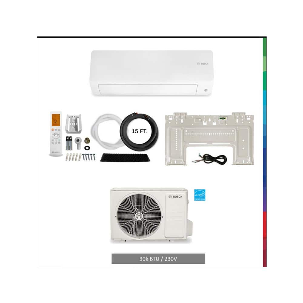 Bosch Climate 5000 Single Zone 30,000 BTU 2.5-Ton Ductless Mini Split ...