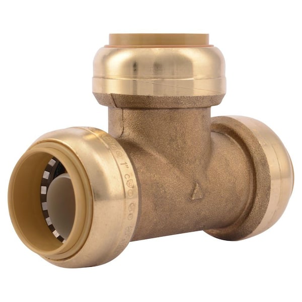 SharkBite 1 in. Push-to-Connect Brass Tee Fitting