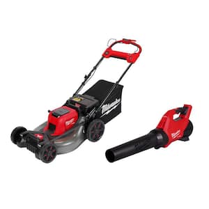 M18 FUEL 18V 21 in. Brushless Cordless Dual Battery Self-Propelled Walk Behind Lawn Mower w/ M18 FUEL Blower