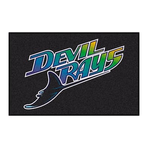 Tampa Bay Devil Rays Black 1 ft. 7 in. x 2 ft. 6 in. Starter Area Rug