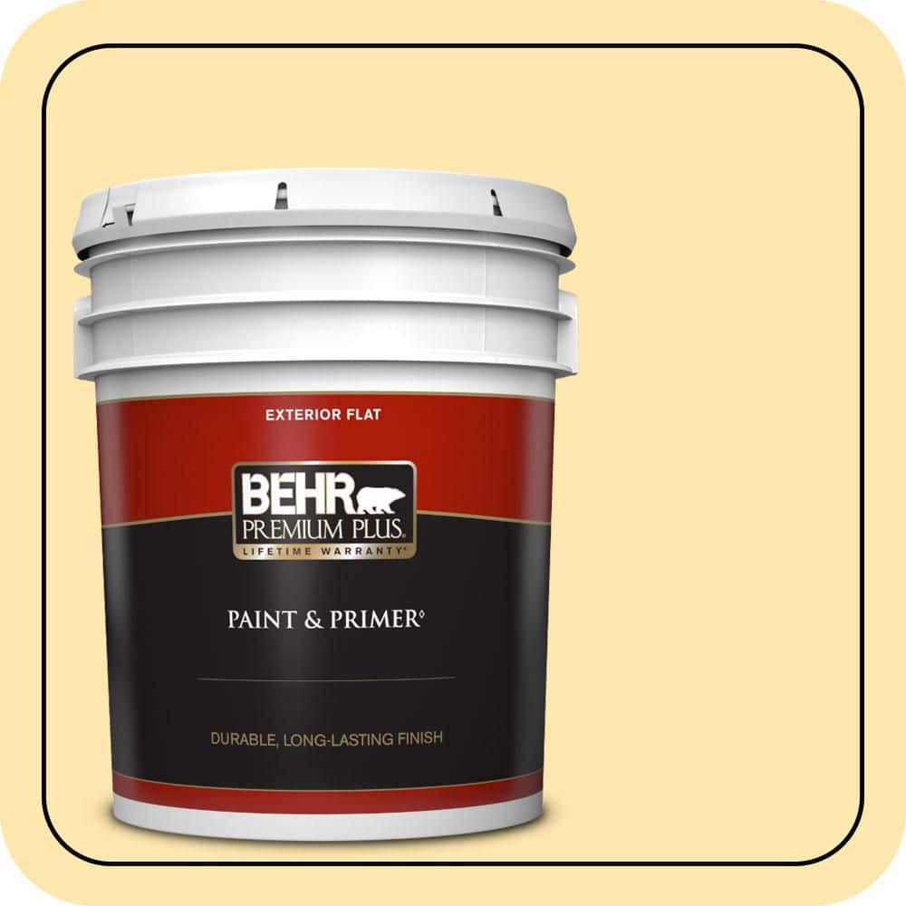 5 gal. #350B-4 Lemon Souffle Flat Exterior Paint & Primer price history on PriceWatchPro