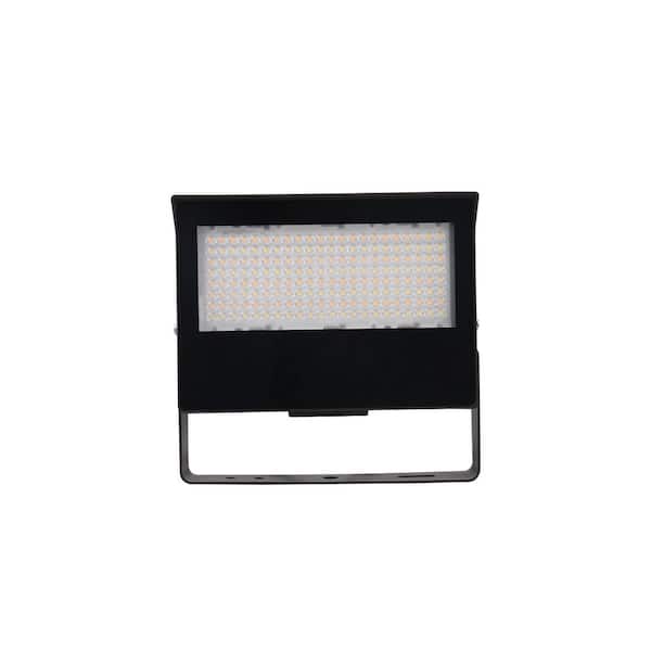 LED Flood Light Adj Watt 40W-80W 12400 Lumens Adj CCT 3000K- 5000K U-Bracket Bronze Housing IP65 UL and DLC Listed