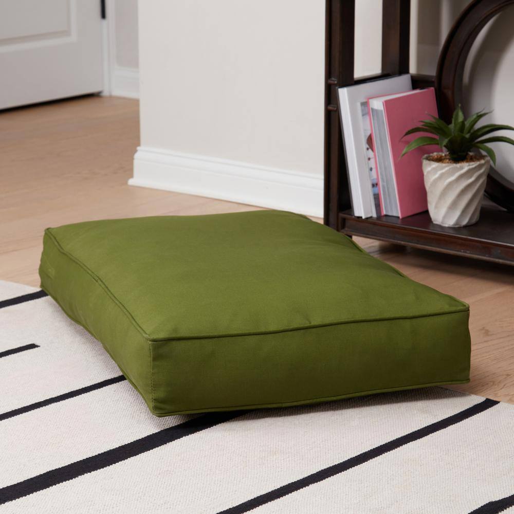 Small Hunter Green Polyester Outdoor Dog Bed
