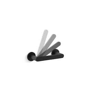Composed Wall Mounted Toilet Paper Holder in Matte Black
