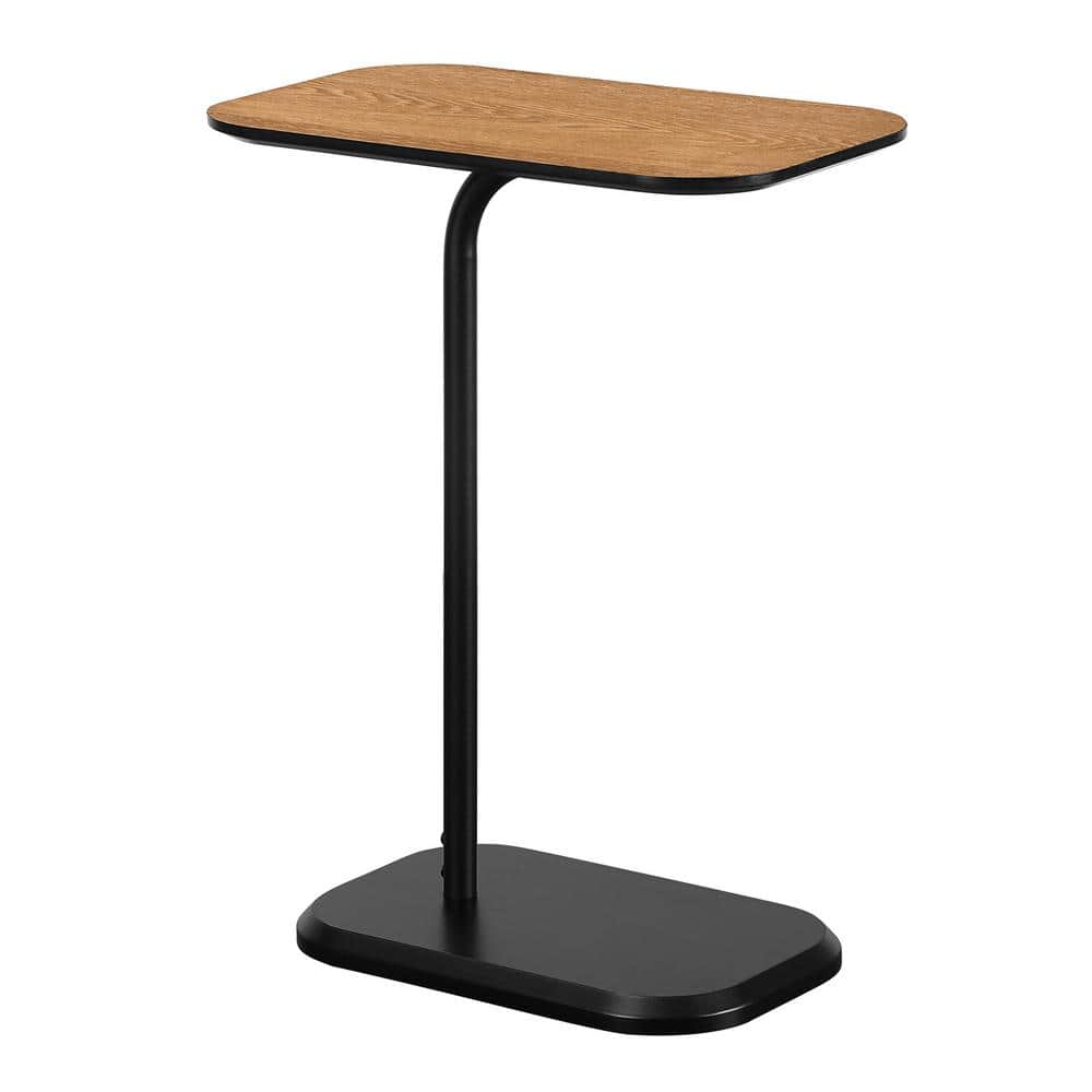 Oslo Hampton Brown and Black C End Table with Oak Veneer