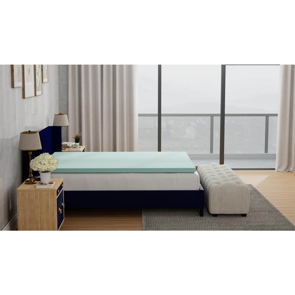 Comfort 3 in. Queen Memory Foam Antimicrobial Mattress Topper price history on PriceWatchPro