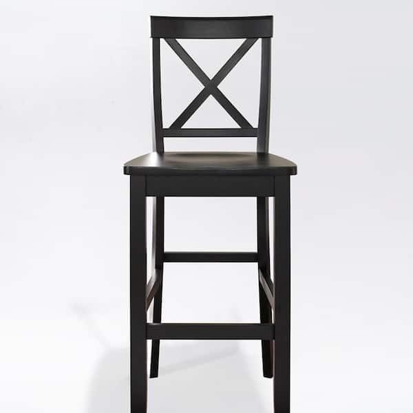 Crosley Crockett Bar Stool, Black, Set of 2, Size: One Size