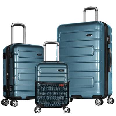 teal suitcase