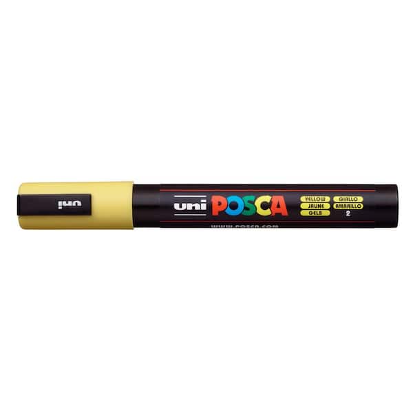 POSCA PC-5M Medium Bullet Paint Marker, Yellow 076914 - The Home Depot