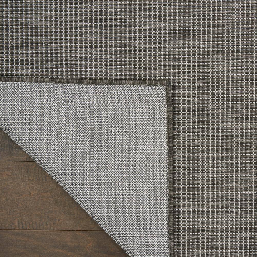 Charcoal Flat Woven Synthetic Runner Rug 2'2" x 8'0"