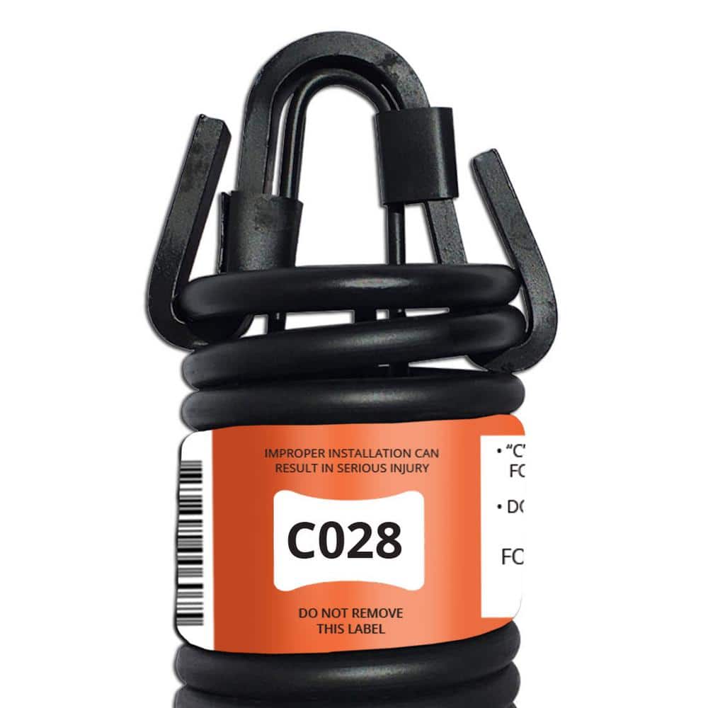 28 in. Clip-End Garage Door Spring (0.324 in. #0 Wire)